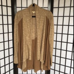 Mystree Knit Cardigan in 2 hues of tan